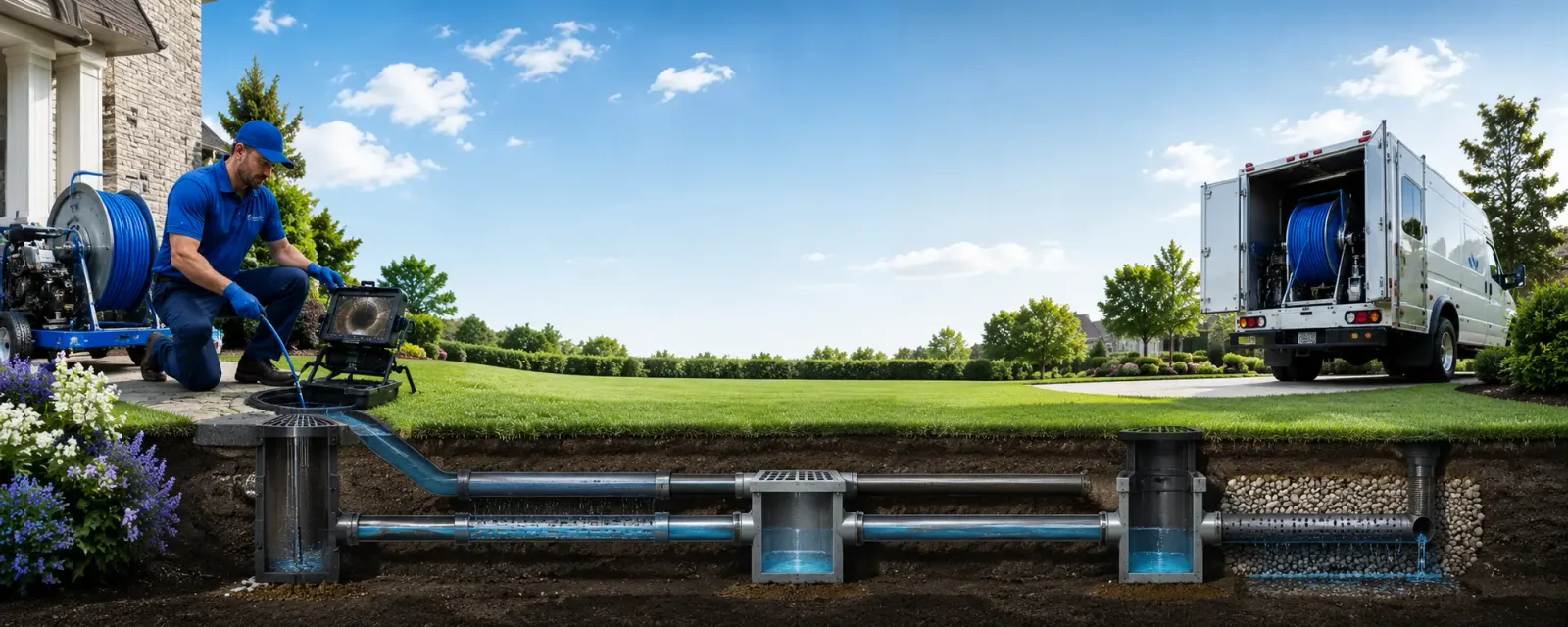 Outdoor drain cleaning information for Lenorah, TX